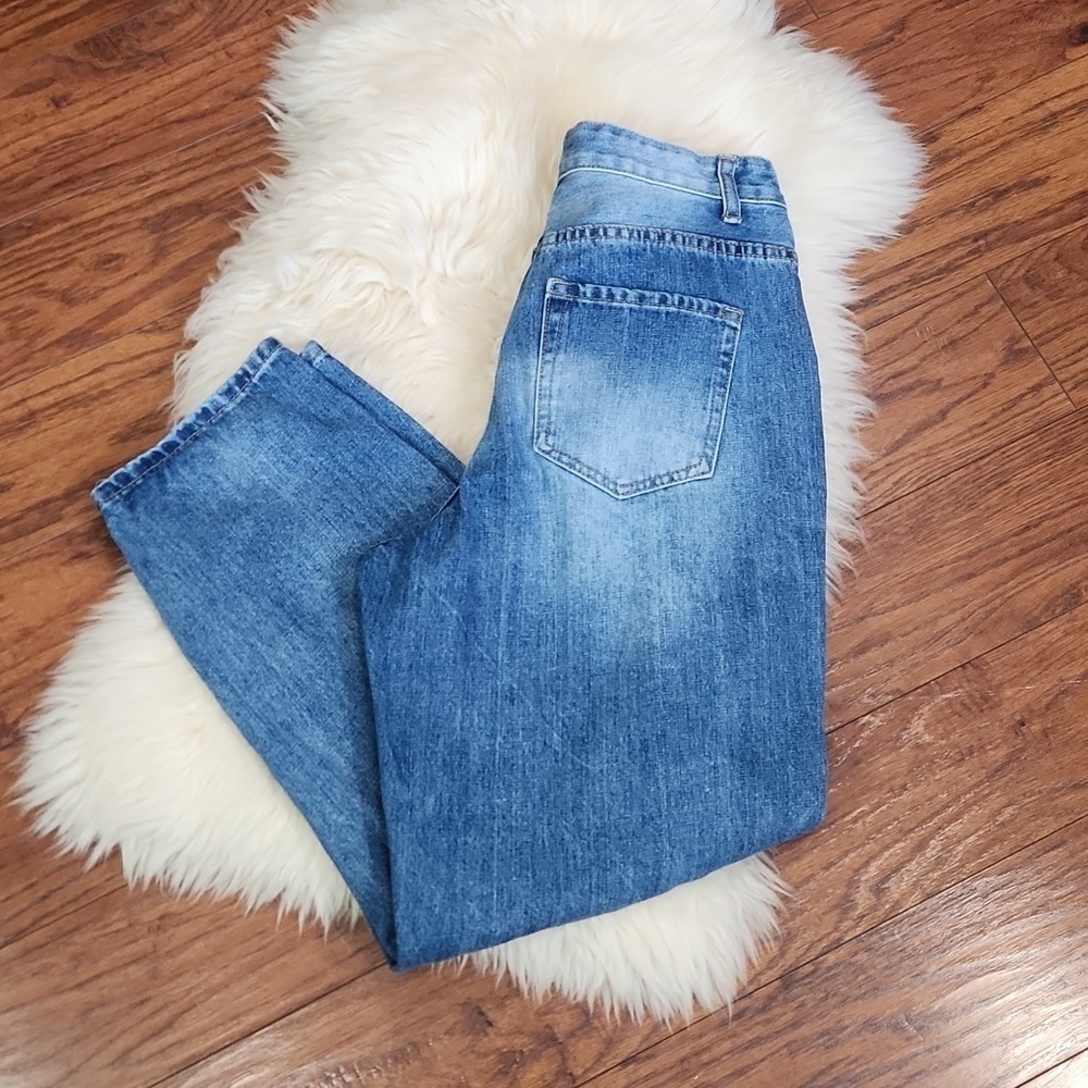YMI Wide Leg Distressed Jean's - Picture 2 of 6